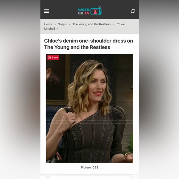 REVOLVE Elliatt Elegy Dress Black Denim Dress Worn on Young & the Restle… - Picture 8 of 8